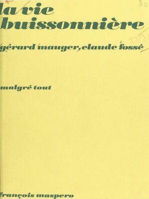 cover image of La vie buissonnière